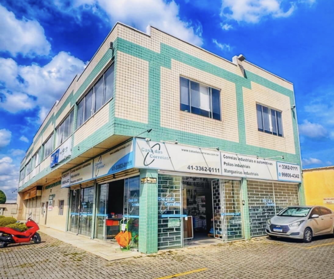 Fachada da loja Casa das Correias em Curitiba-PR